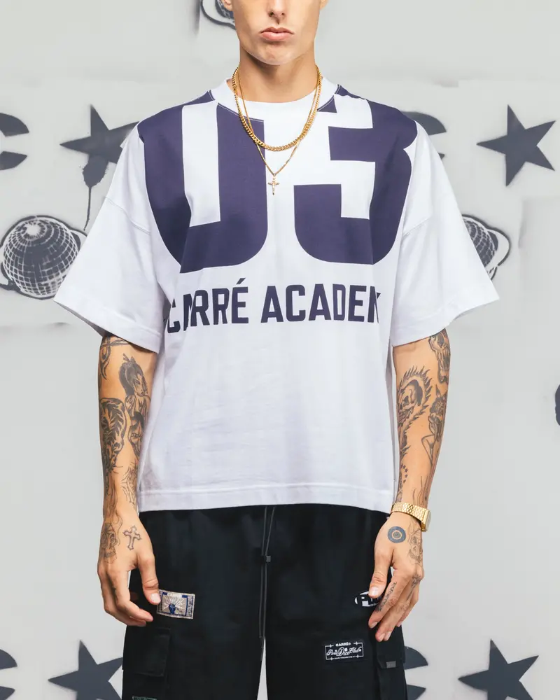 Carre Rally T-Shirt White/Navy 1