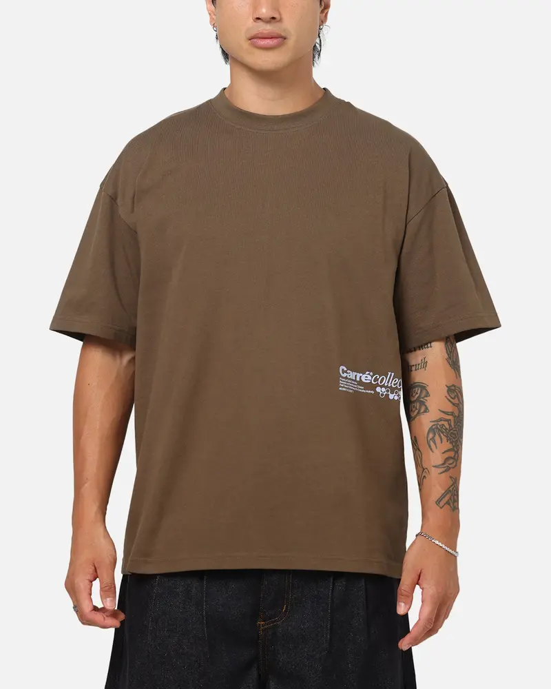 Carre Research T-Shirt Brown 3