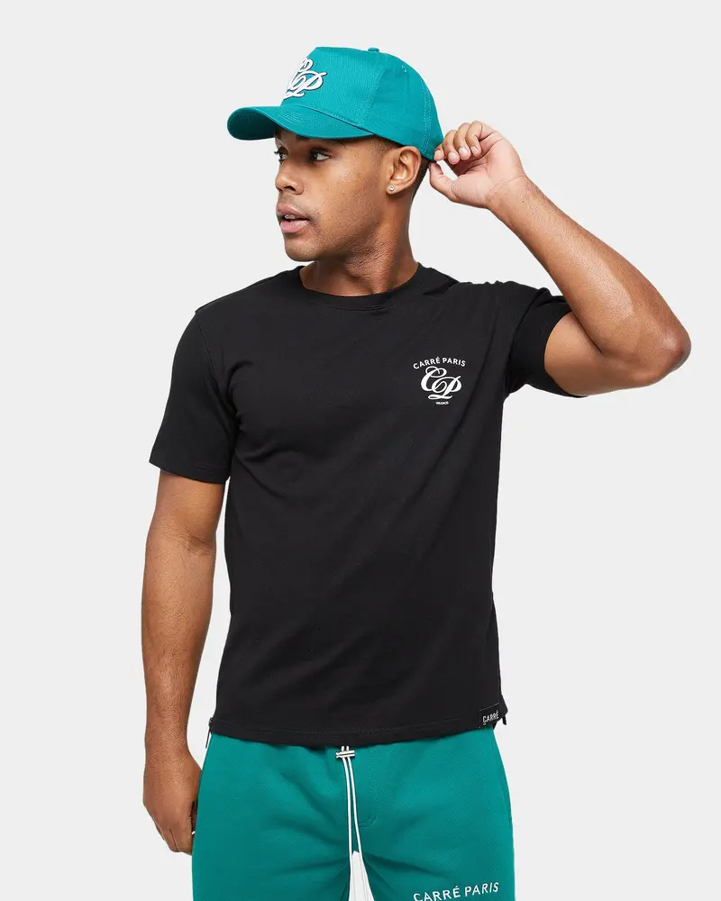 Carre Revolution Zip Drop Tail T-Shirt Black 1
