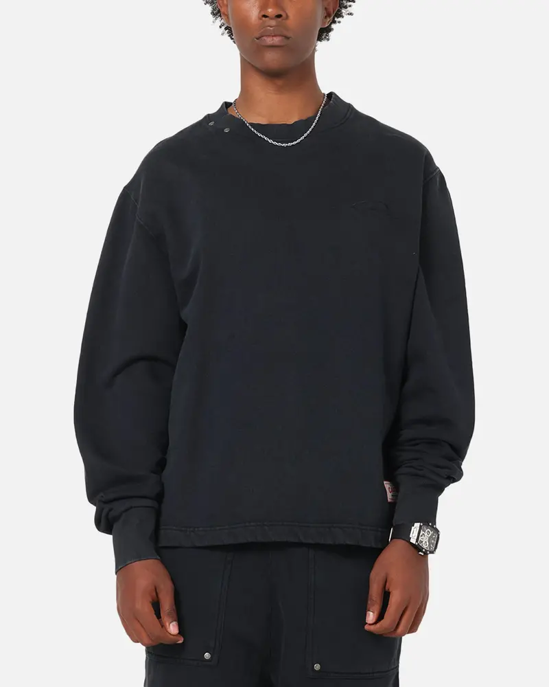 Carre Rivet Crewneck Charcoal 1