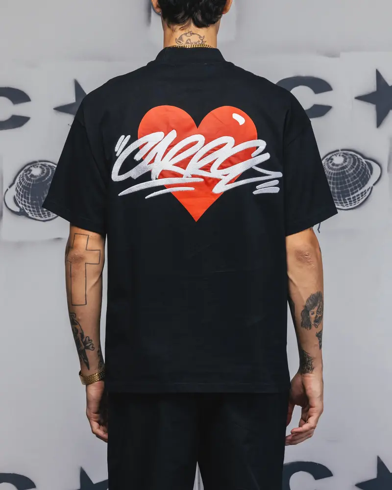 Carre Romance T-Shirt Black 1
