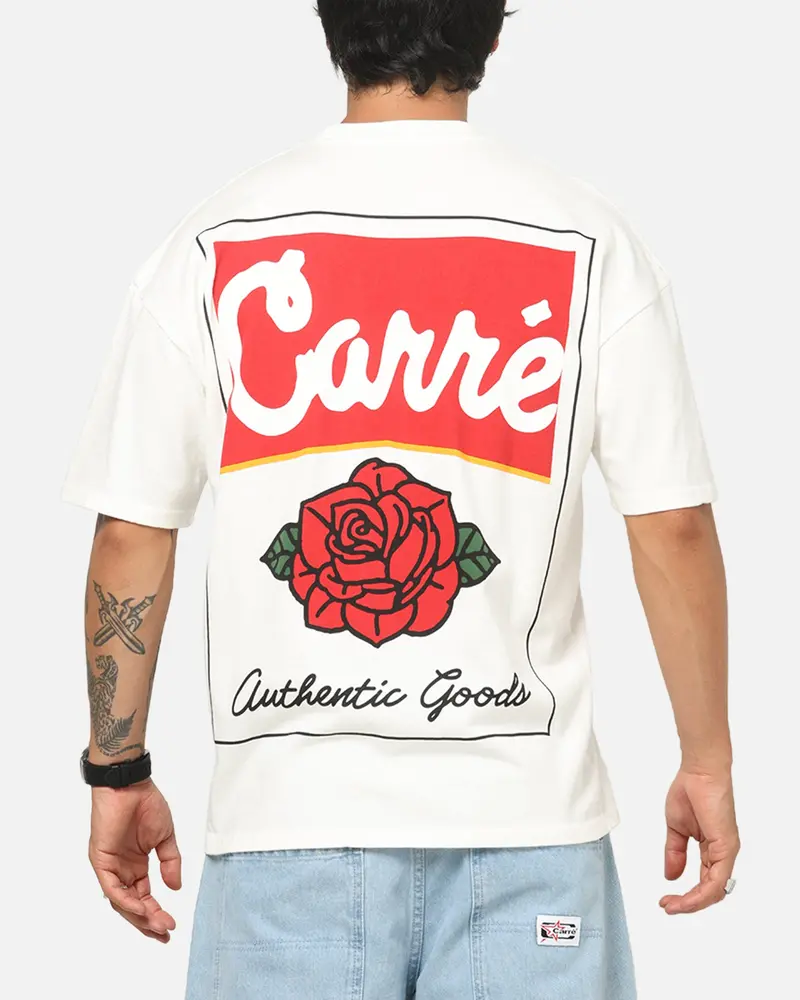 Carre Rose Box T-Shirt Off White 1