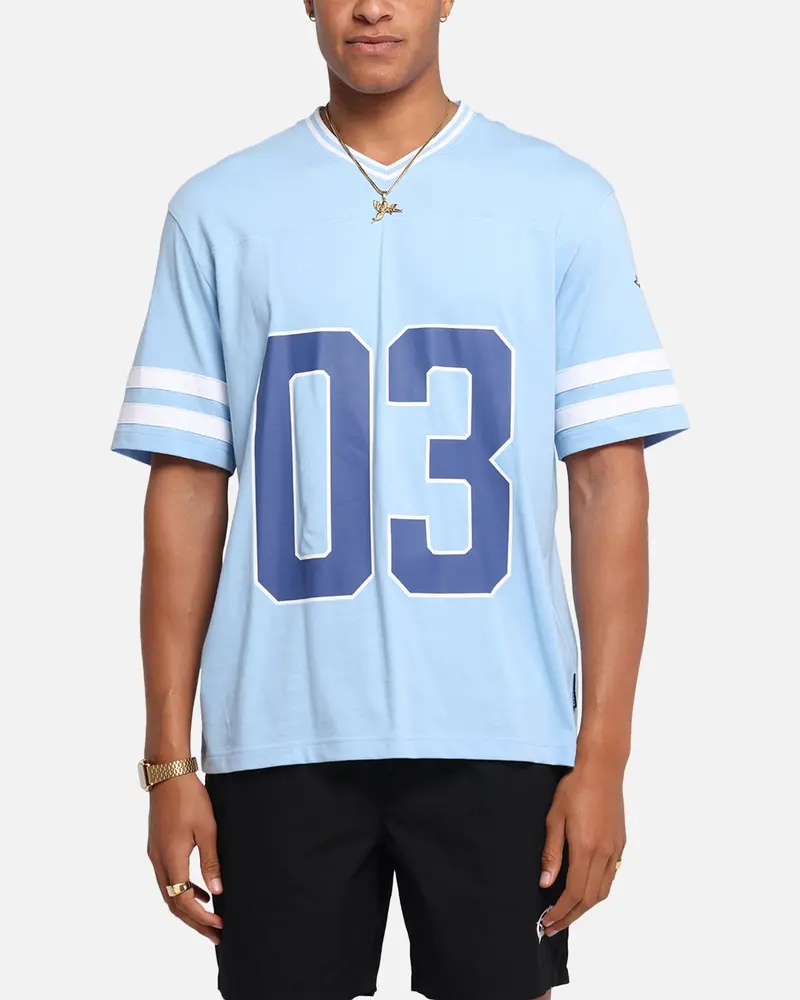 Carre Rose Football T-Shirt Light Blue 1