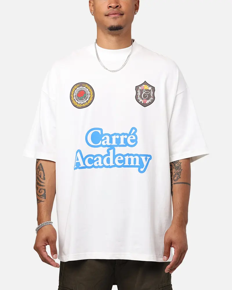Carre Rosebowl Academy Mock T-Shirt Off White 1