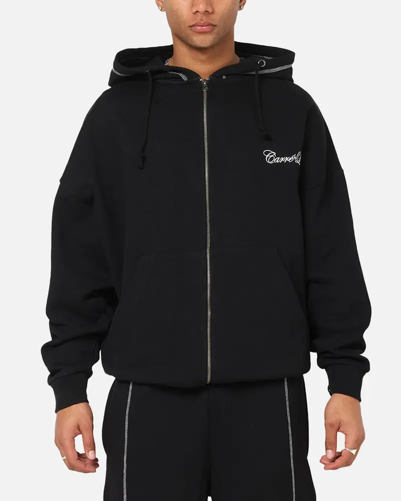 Carre Script Hoodie Black 1
