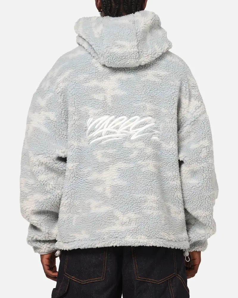 Carre Sherpa Hooded Jumper Snow Camo 1