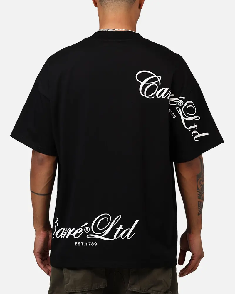 Carre Side Script Oversized T-Shirt Black 1