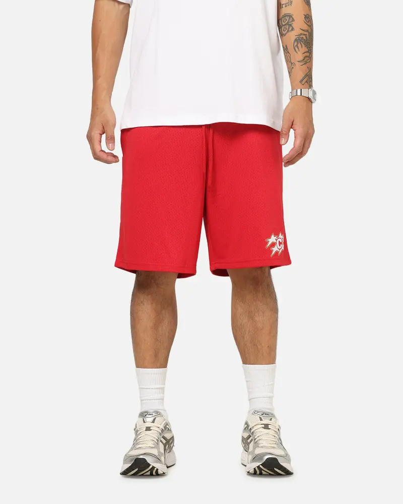 Carre Sideline Basketball Shorts Red 1