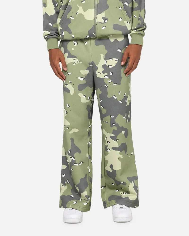 Carre Sideline Trackpants Green Camo 1