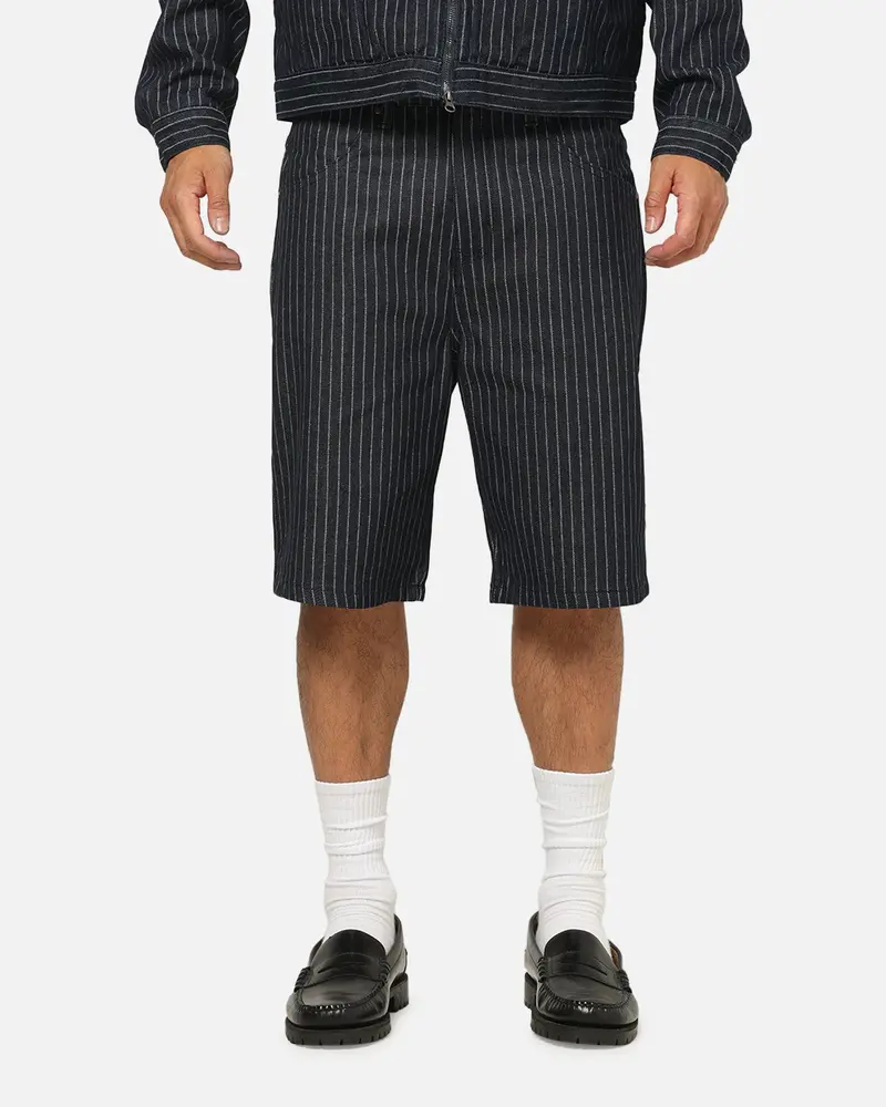 Carre Solace Baggy Jorts Navy Pinstripe 1