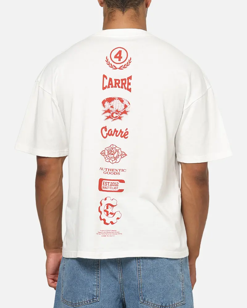 Carre Stacked Logo T-Shirt Off White 1