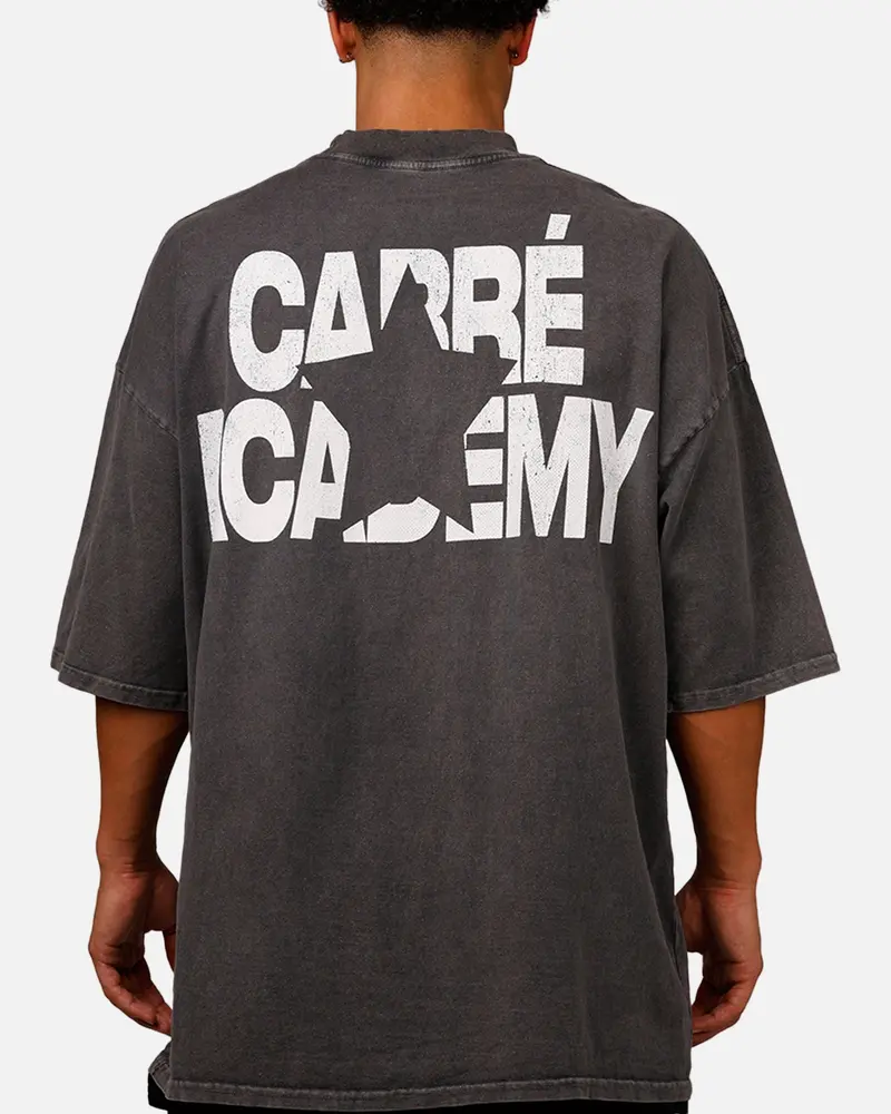 Carre Star Academy T-Shirt Washed Charcoal 1