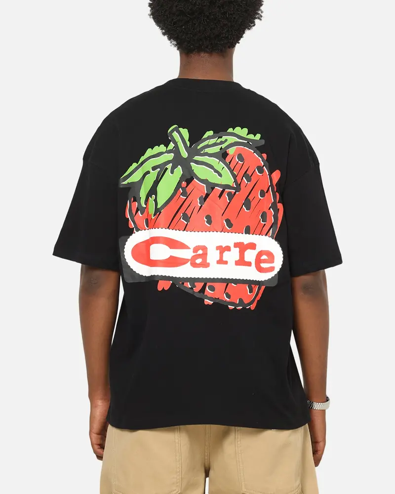 Carre Strawberry T-Shirt Black 1
