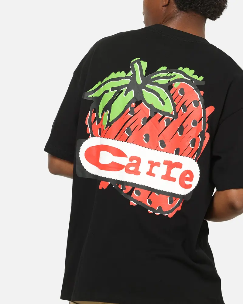 Carre Strawberry T-Shirt Black 7