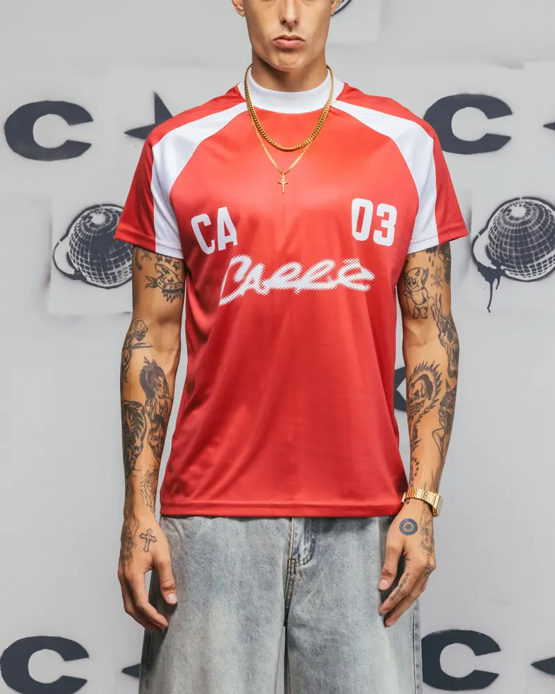 Carre Striker Jersey T-Shirt Red/White 1