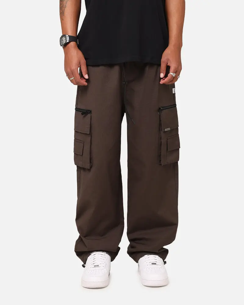 Carre Tactic Cargo Joggers Brown 1