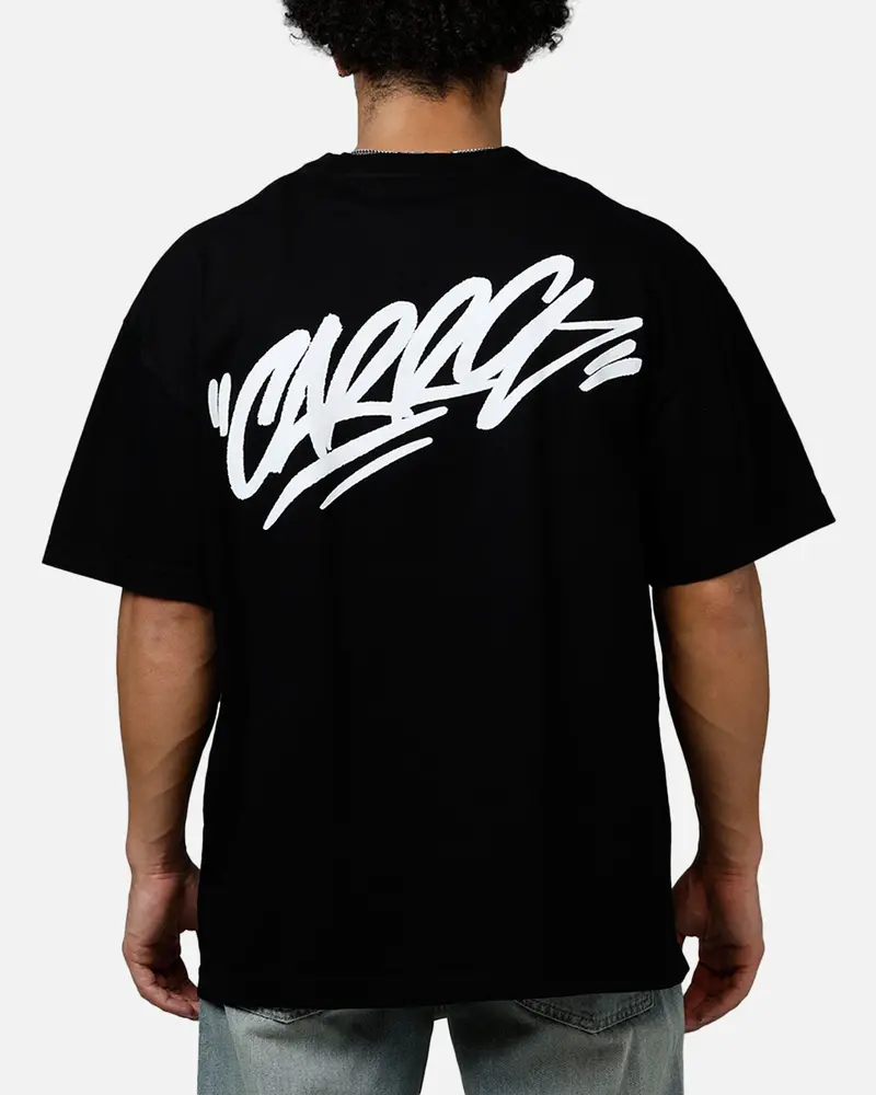 Carre Tag Drop T-Shirt Black 1