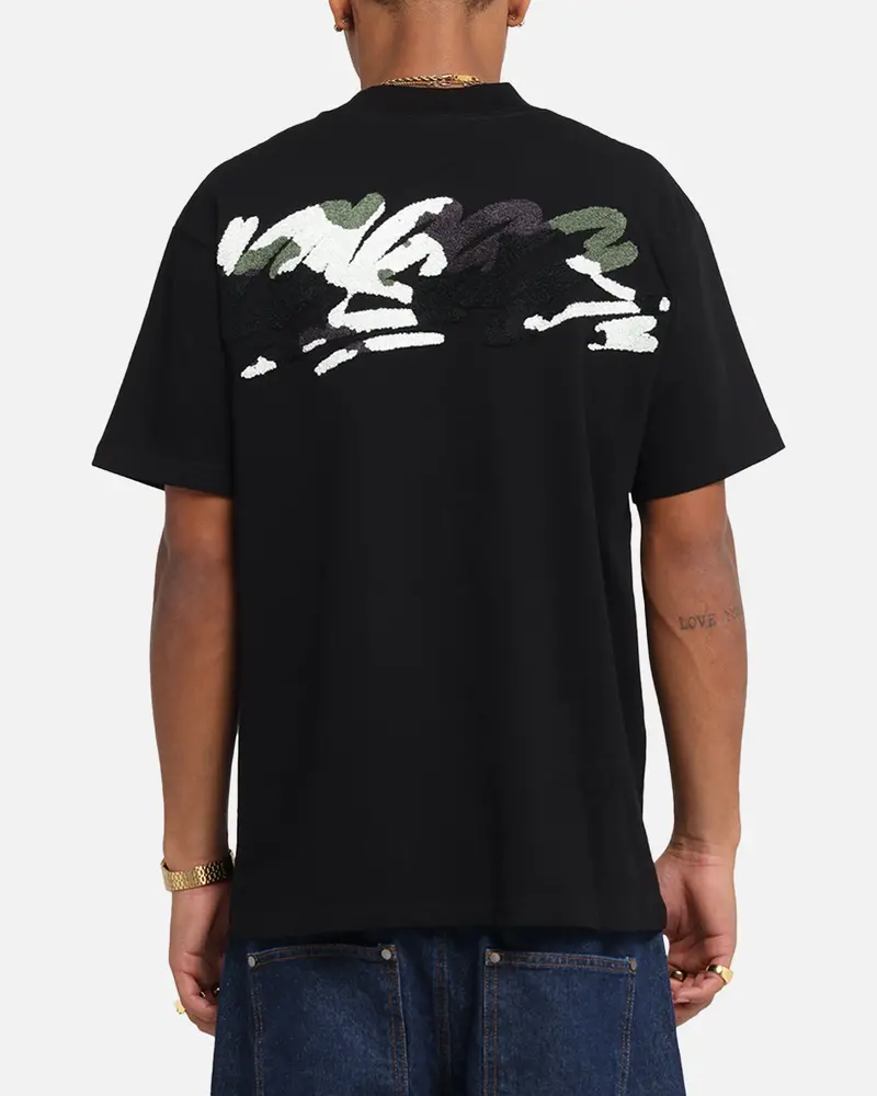 Carre Tag Mockneck T-Shirt Black 1