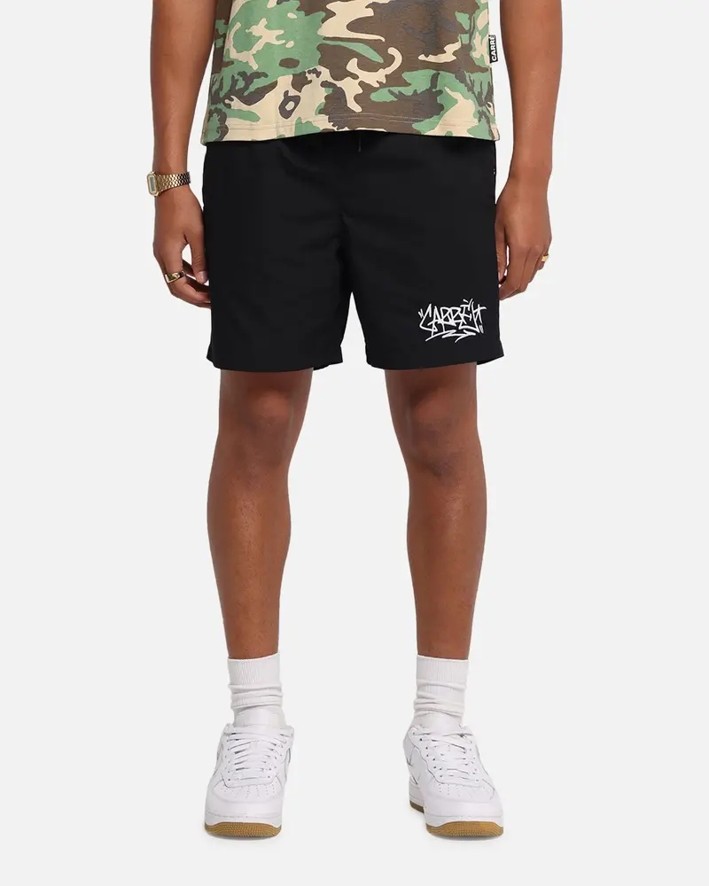 Carre Tagline Beach Shorts Black 1
