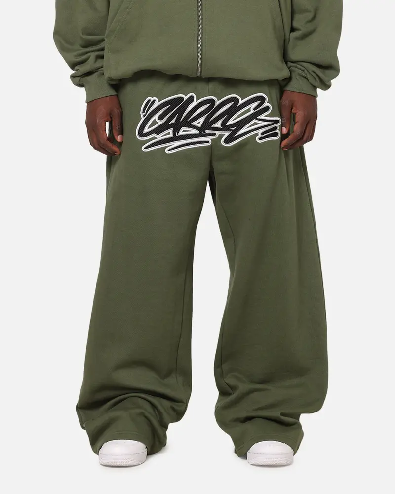 Carre Terrace Trackpants Olive 1