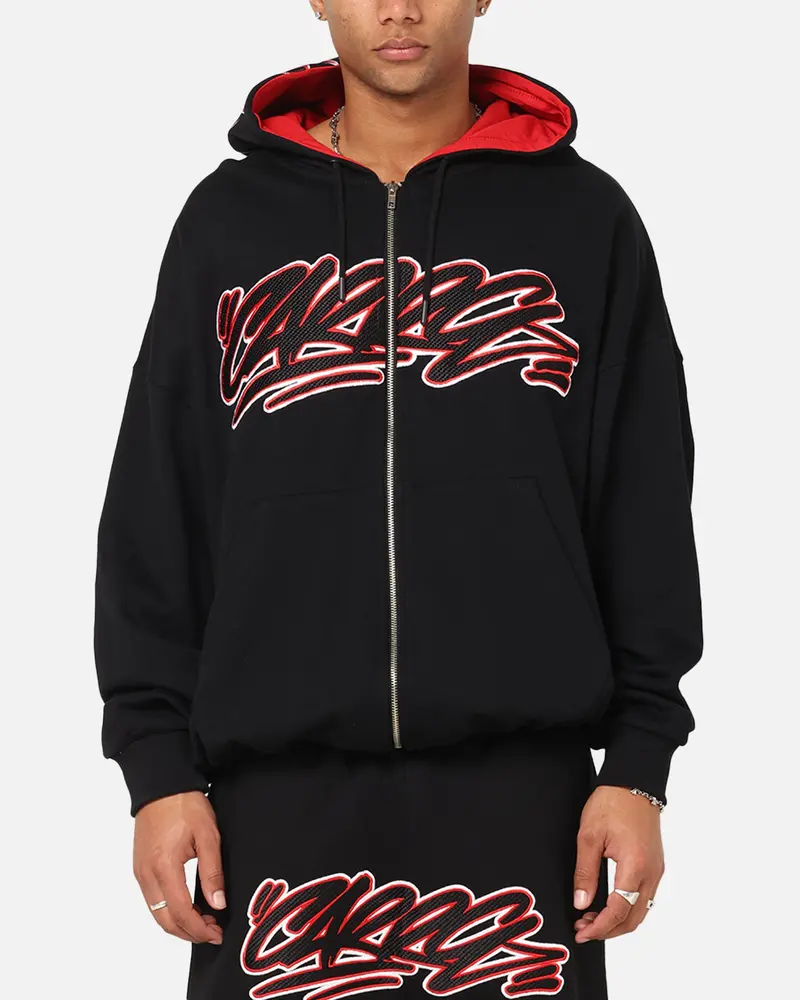 Carre Terrace Zip Hoodie Black 1