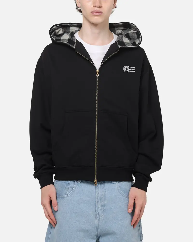 Carre True Form Hoodie Black/Plaid 1