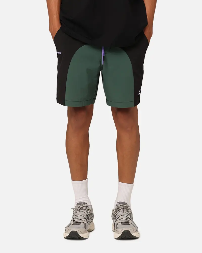 Carre Two Tone Shorts Black/Green 1