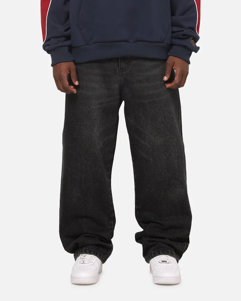 Carre Union Straight Fit Jeans Washed Black 1