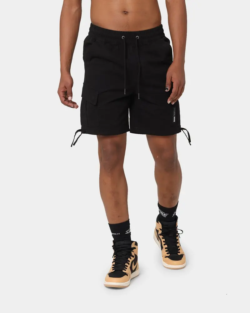 Carré Utility Cargo Shorts Black 1