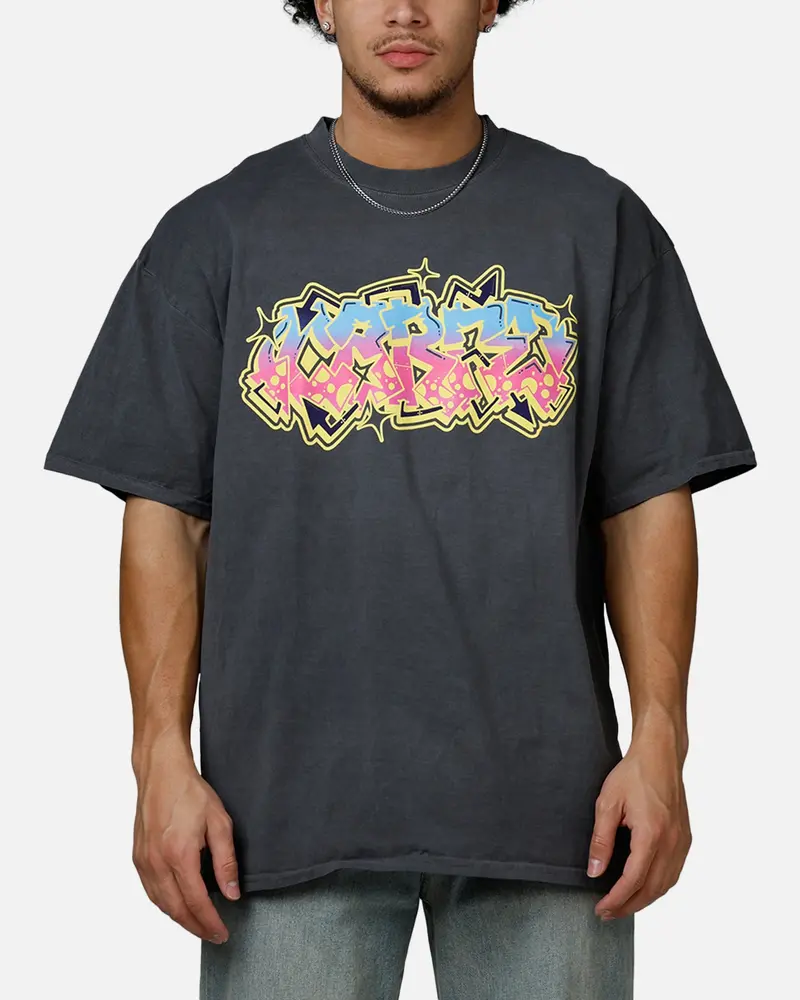 Carre Vandalize Drop T-Shirt Washed Charcoal 1