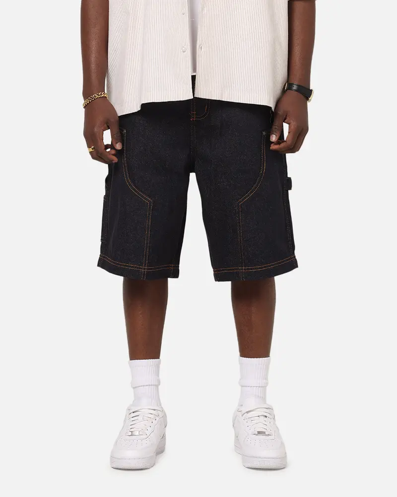 Carre Work Jorts Dark Washed Indigo 1