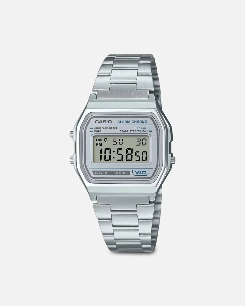 Casio A158wea-7D Watch Silver/Silver 1