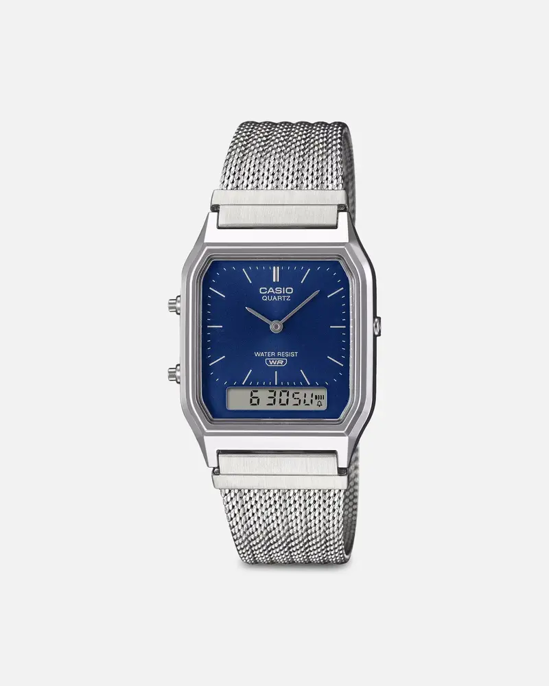 Casio Aq230em-2A Watch Silver/Blue 1