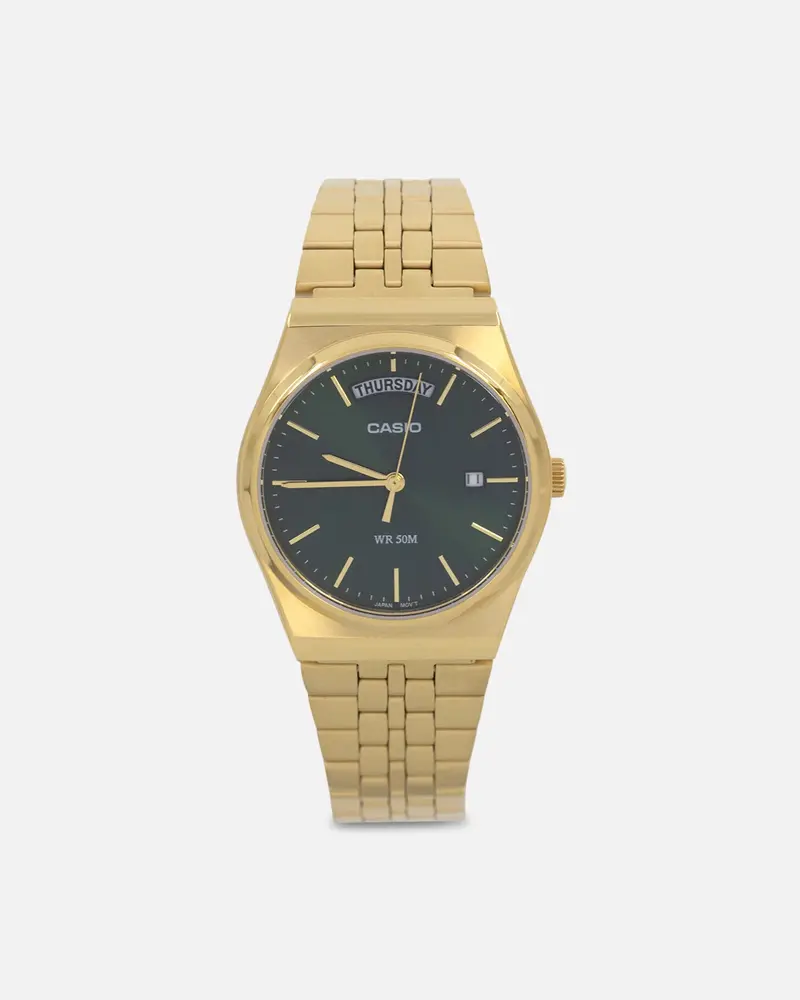 Casio Mtpb146g-3A Watch Green/Gold 1