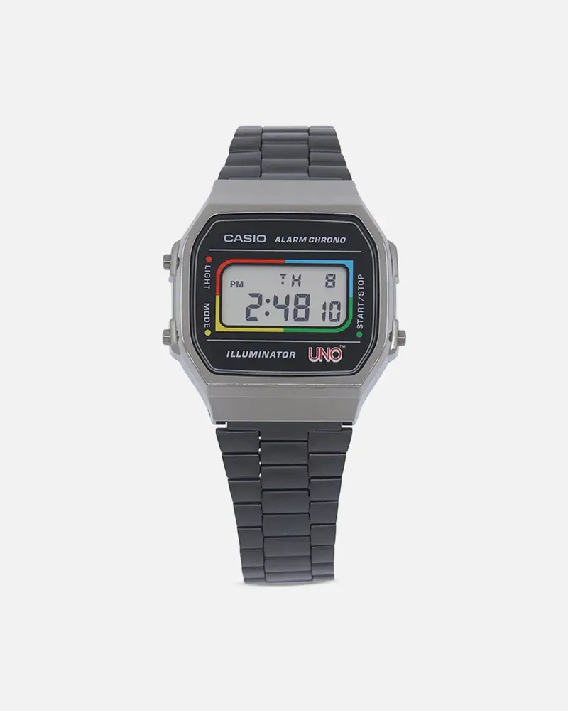 Casio X Uno A168weuc-1A Watch Silver/Black 1