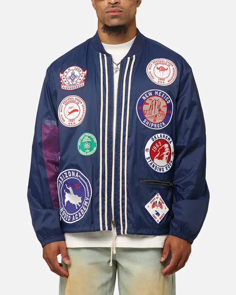 Champion 60'S Souvenir Jacket Athetlic Navy Cream 1