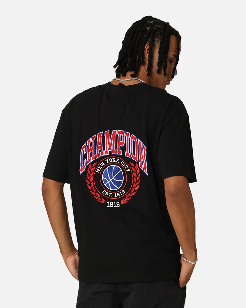 Champion Heritage Field Basketball T-Shirt Black 1