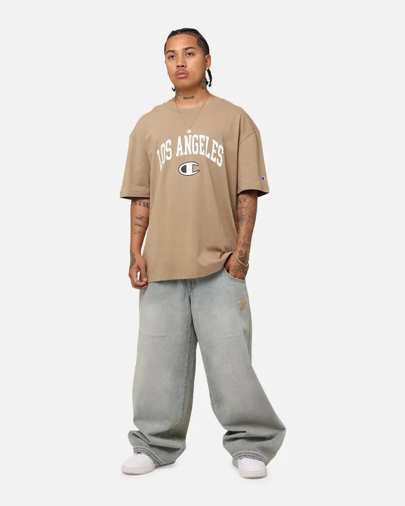 Champion Heritage Los Angeles Logo Graphic T-Shirt Whole Wheat Khaki 2