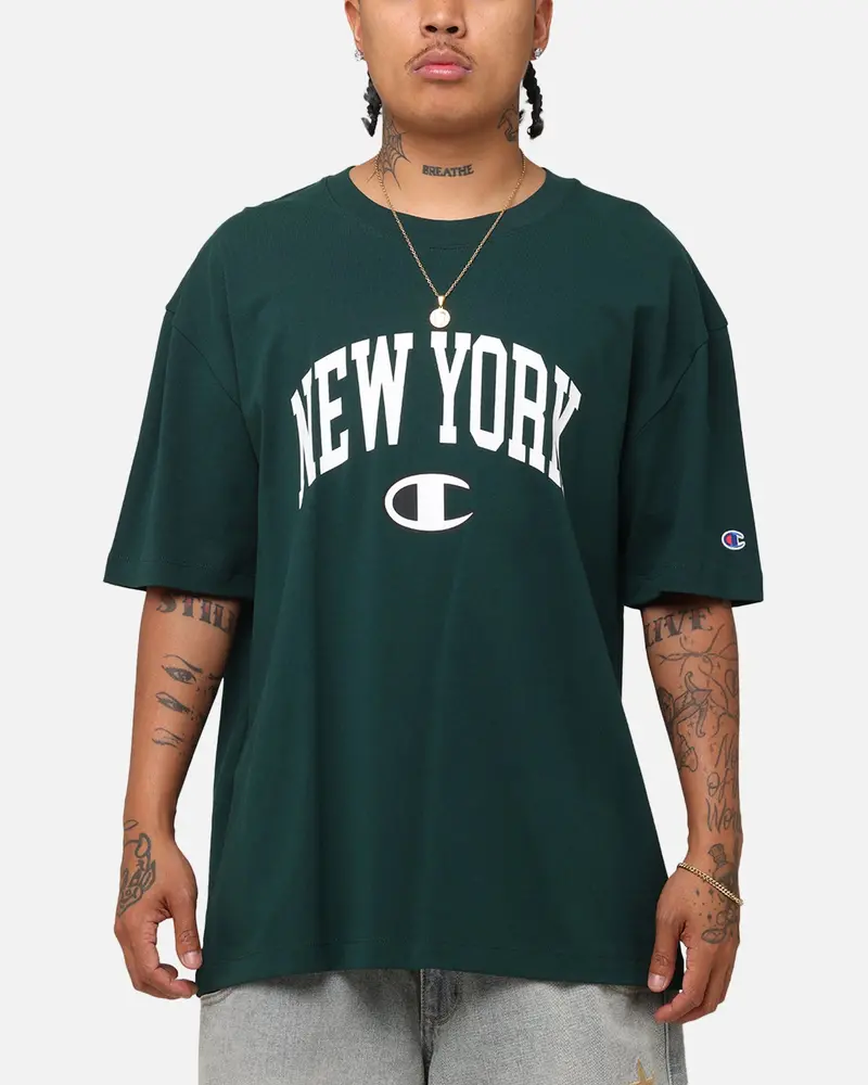 Champion Heritage New York Logo Graphic T-Shirt Mid Field 1