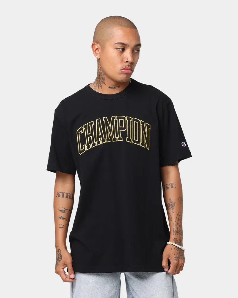 Champion Ht Varsity T-Shirt Black 1