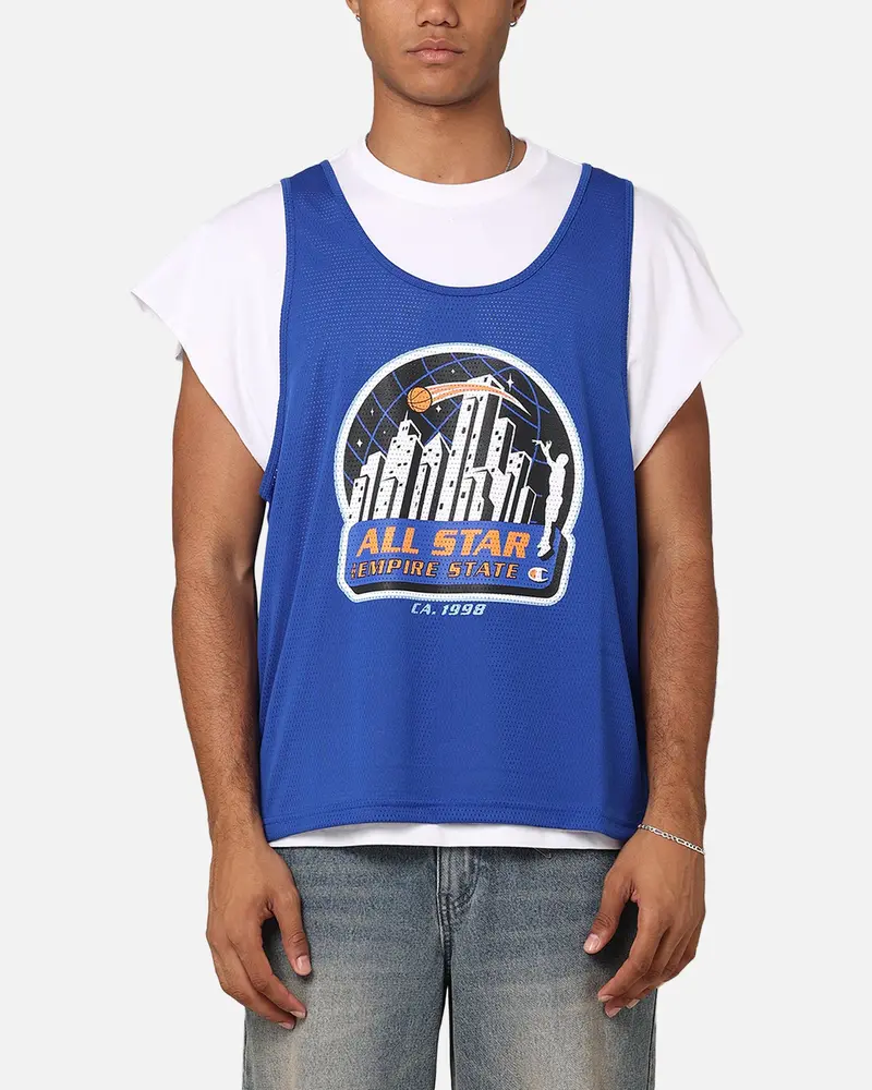 Champion Lfs Empire State 2-Fer Mesh T-Shirt Black/Multi 1