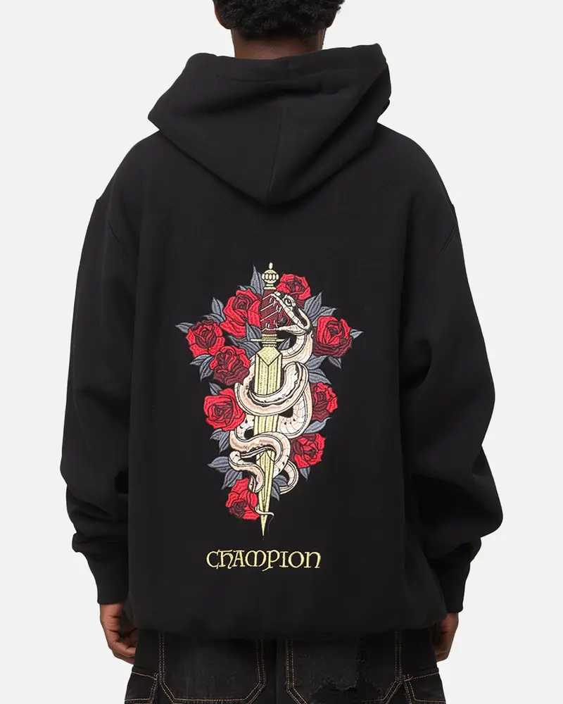 Champion Reverse Weave Lunar New Year Hoodie Black 1