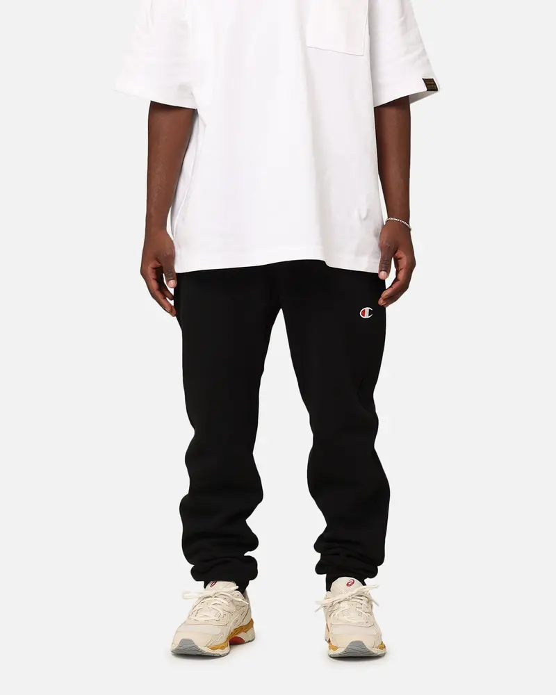 Champion Reverse Weave Small C Jogger Black 1