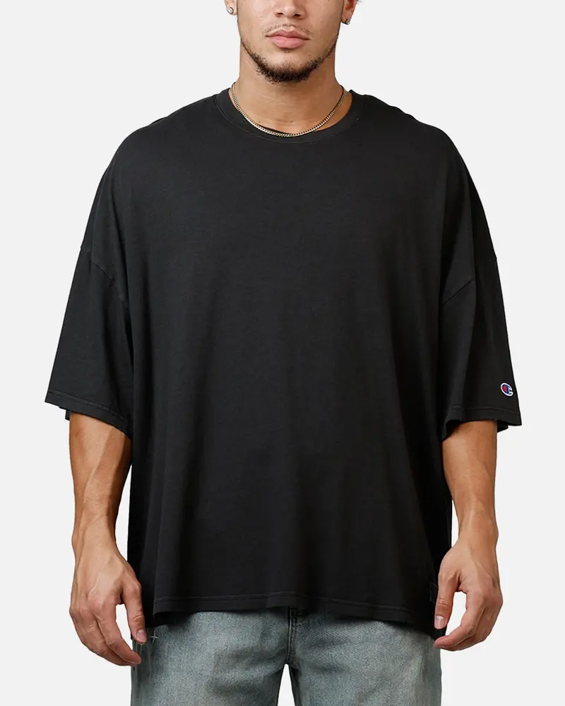 Champion Riggins Drop Shoulder T-Shirt Washed Black 1