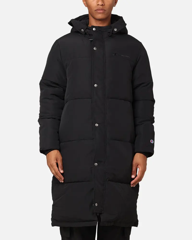 Champion Rochester Long Line Puffer Jacket Black 1