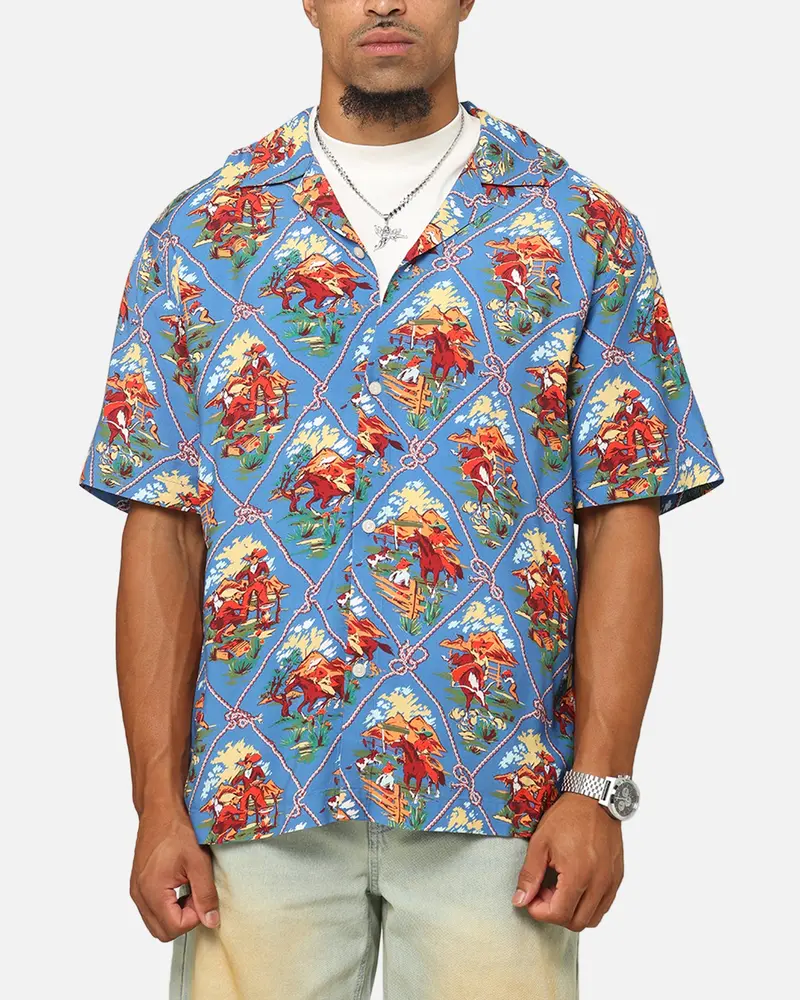 Champion Route 40 Drifter Button Up Shirt Teal 1
