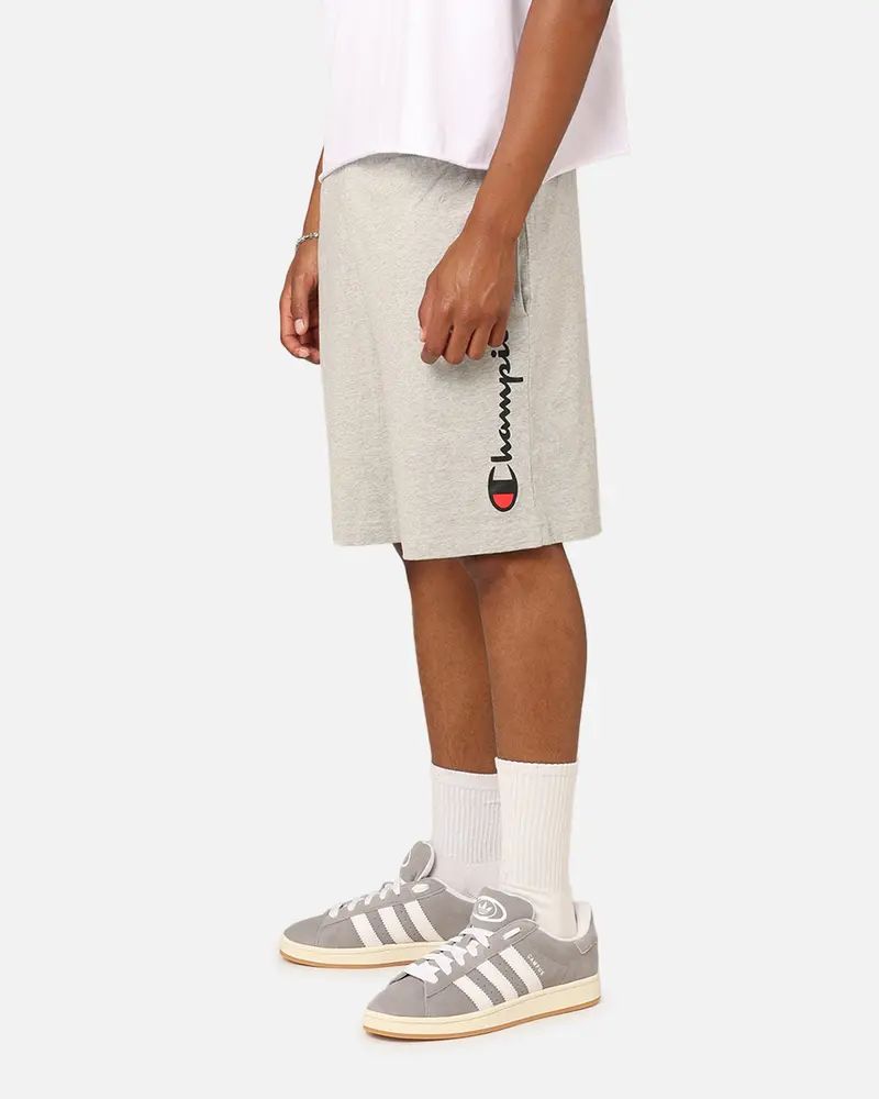 Champion Script Jersey Shorts Oxford Heather 1