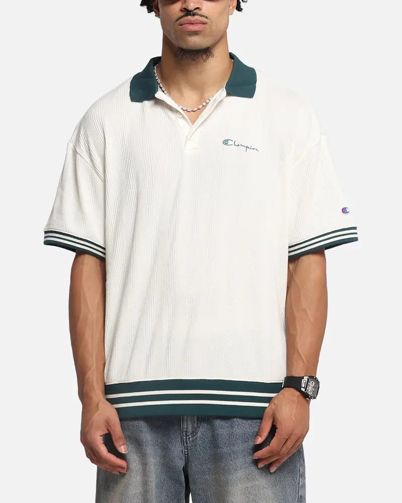 Champion Textured Polo Shirt Natural 1