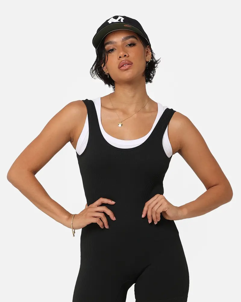 Champion Women's Life Seamless All In One Playsuit Black 1