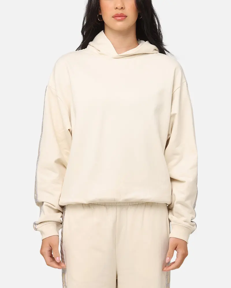 Champion Women's Lux Taping Hoodie Natural 1